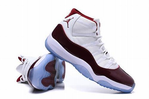 Air Jordan 11 Retro White Wine Red